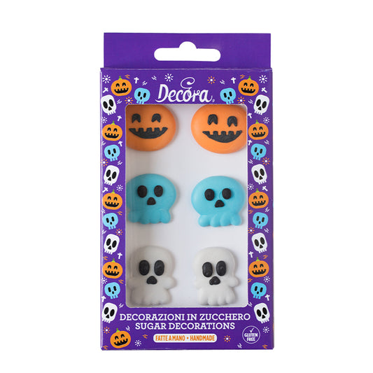 Zuckerdekoration - Kürbis&Geistermix/6 Stk.