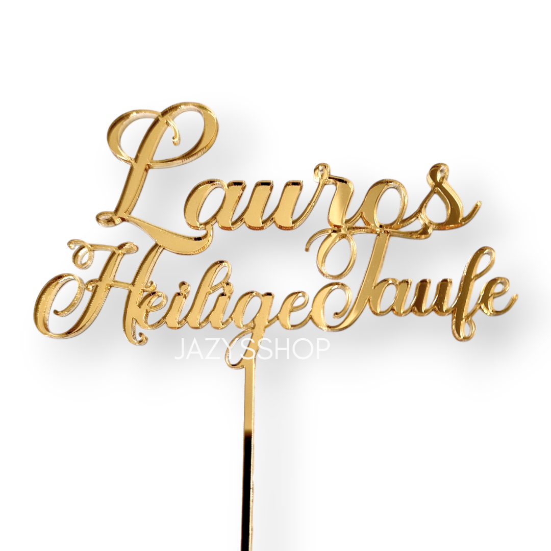 Individueller Caketopper "Heilige Taufe/Kommunion"