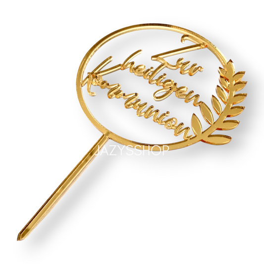 Acryltopper Kommunion im Ring