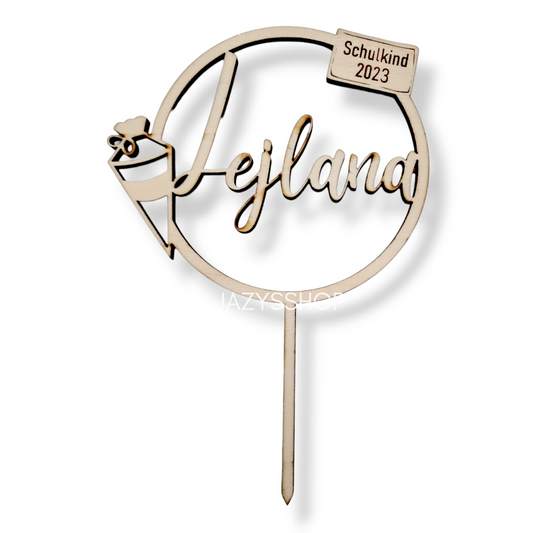 Individueller Einschulungstopper mit Gravur