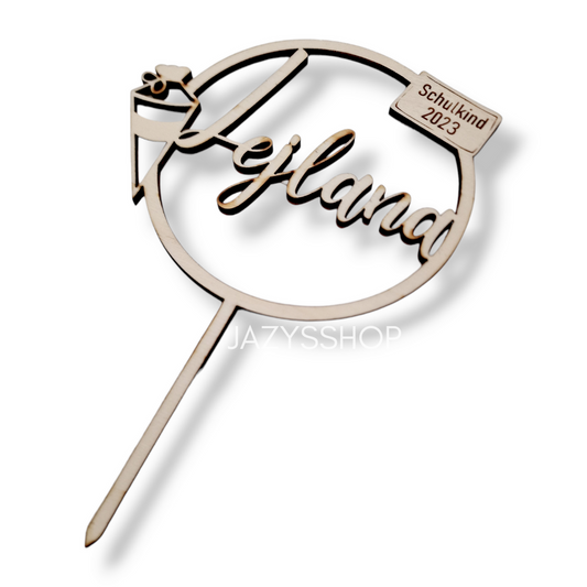Individueller Einschulungstopper mit Gravur