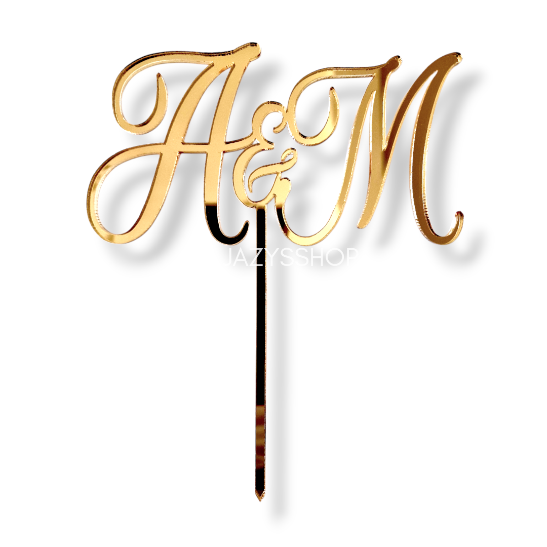 Individueller Initialentopper Initialen Wedding1