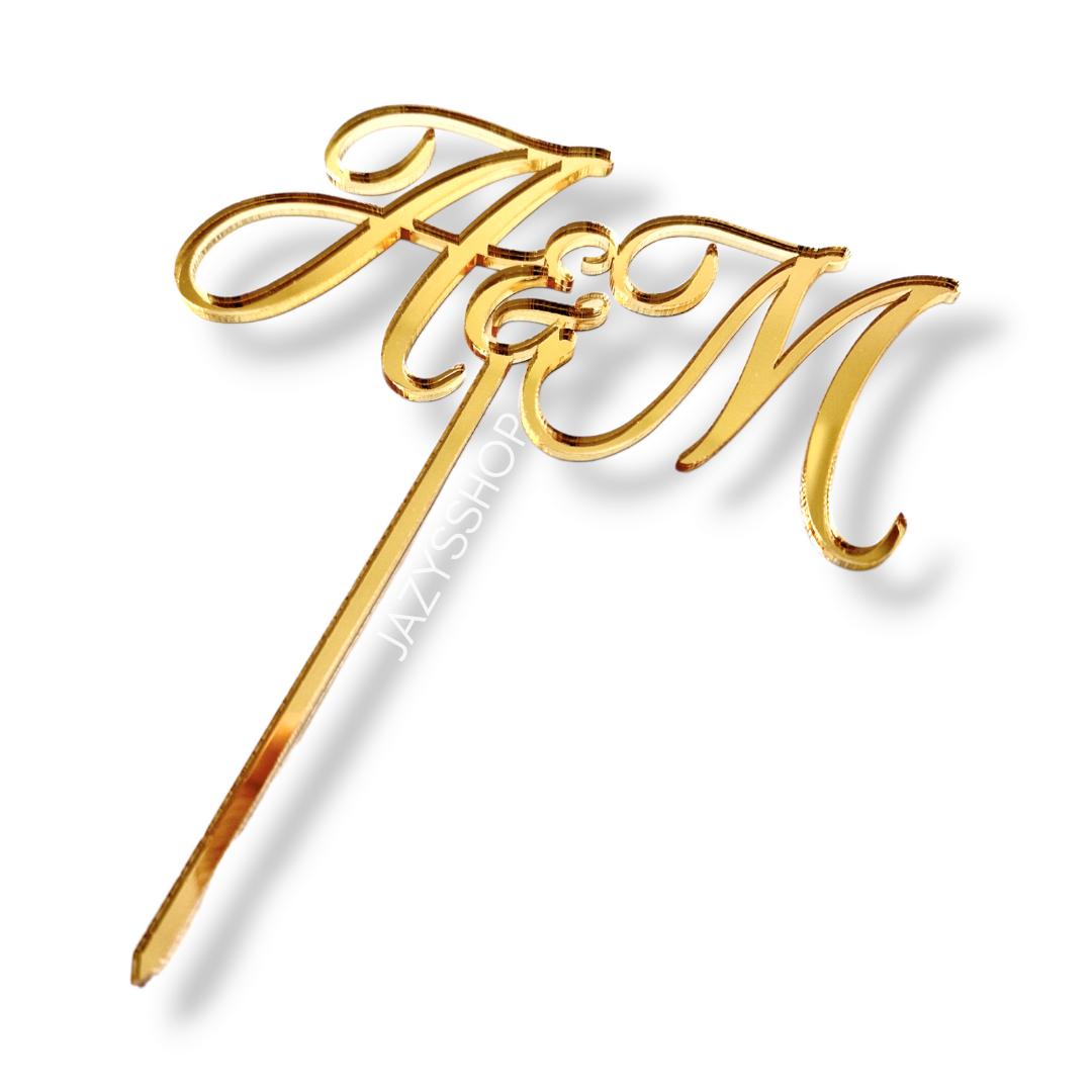 Individueller Initialentopper Initialen Wedding1