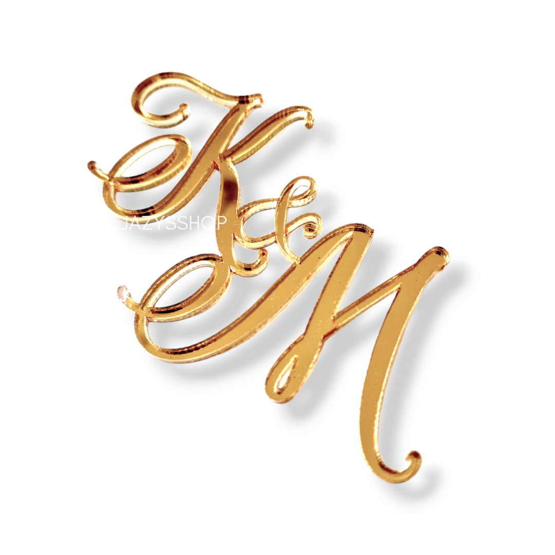Initialen Charm Curly