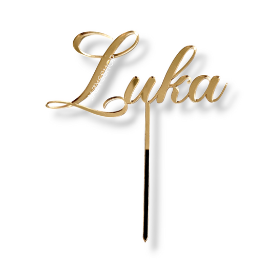 Individueller Namens-Caketopper "Luka Classy"