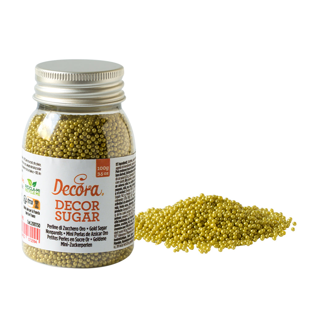 Decora Zuckerperlen Metallic Gold 100 gr.