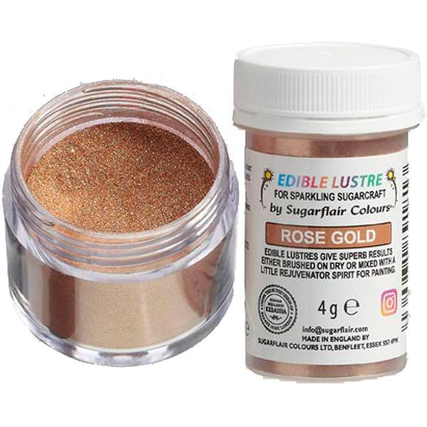 Sugarflair Puderfarbe Lustre - Rose Gold 4 gr.
