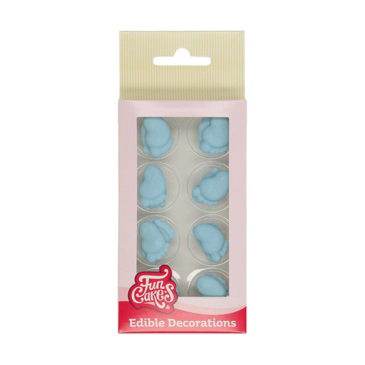 Funcakes Zuckerdekoration - Baby Füße Blau Set/16 Stk. MHD 2/25