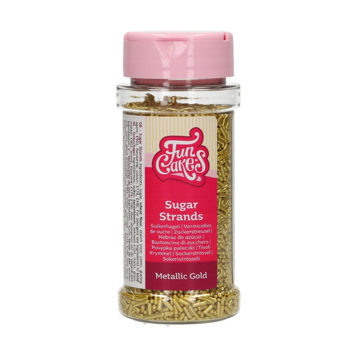 Funcakes Sugar Strands - Metallic Gold 80 gr.
