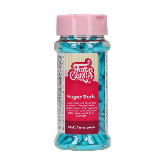 Funcakes Sugar Rods - Matt Türkis 70 gr.