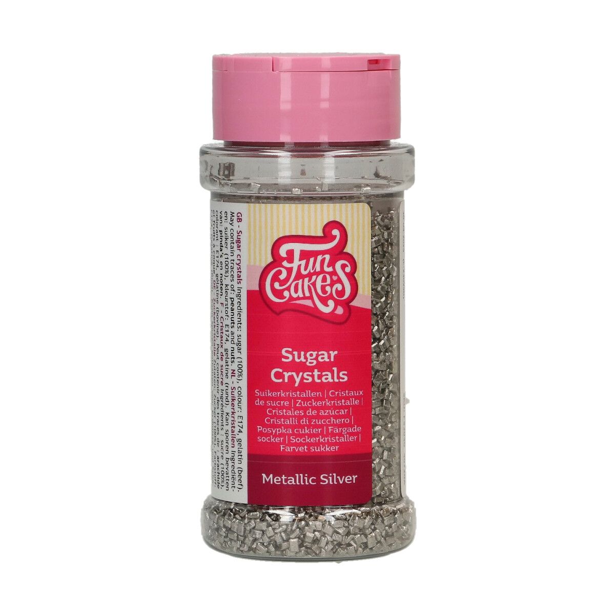Funcakes Zuckerkristalle - Silber 80 gr.