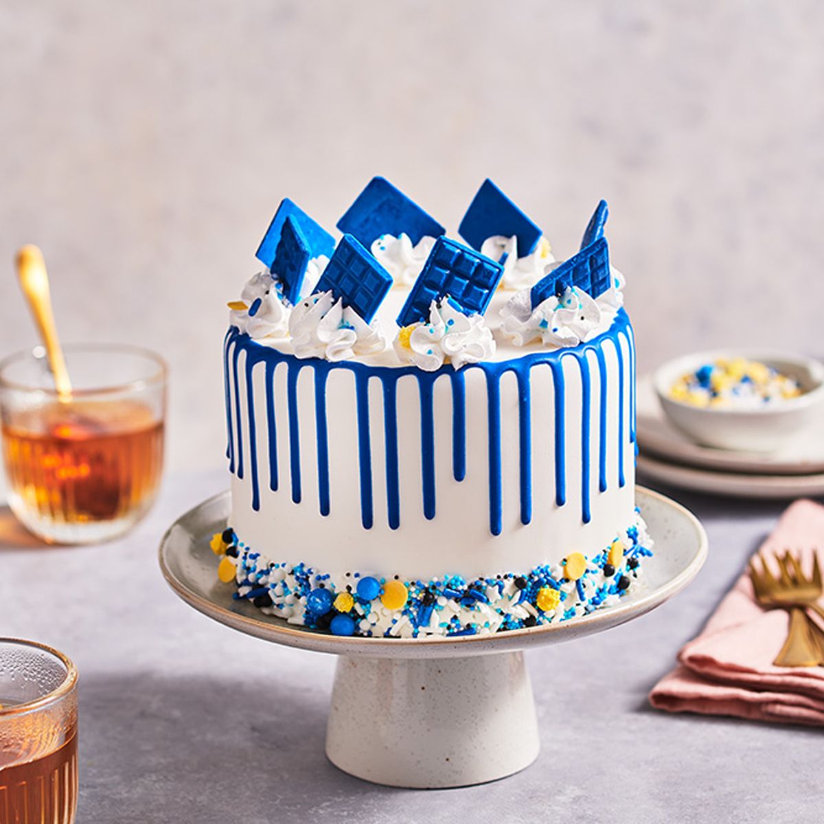 Funcakes Schoko Drip Royalblau 180gr.
