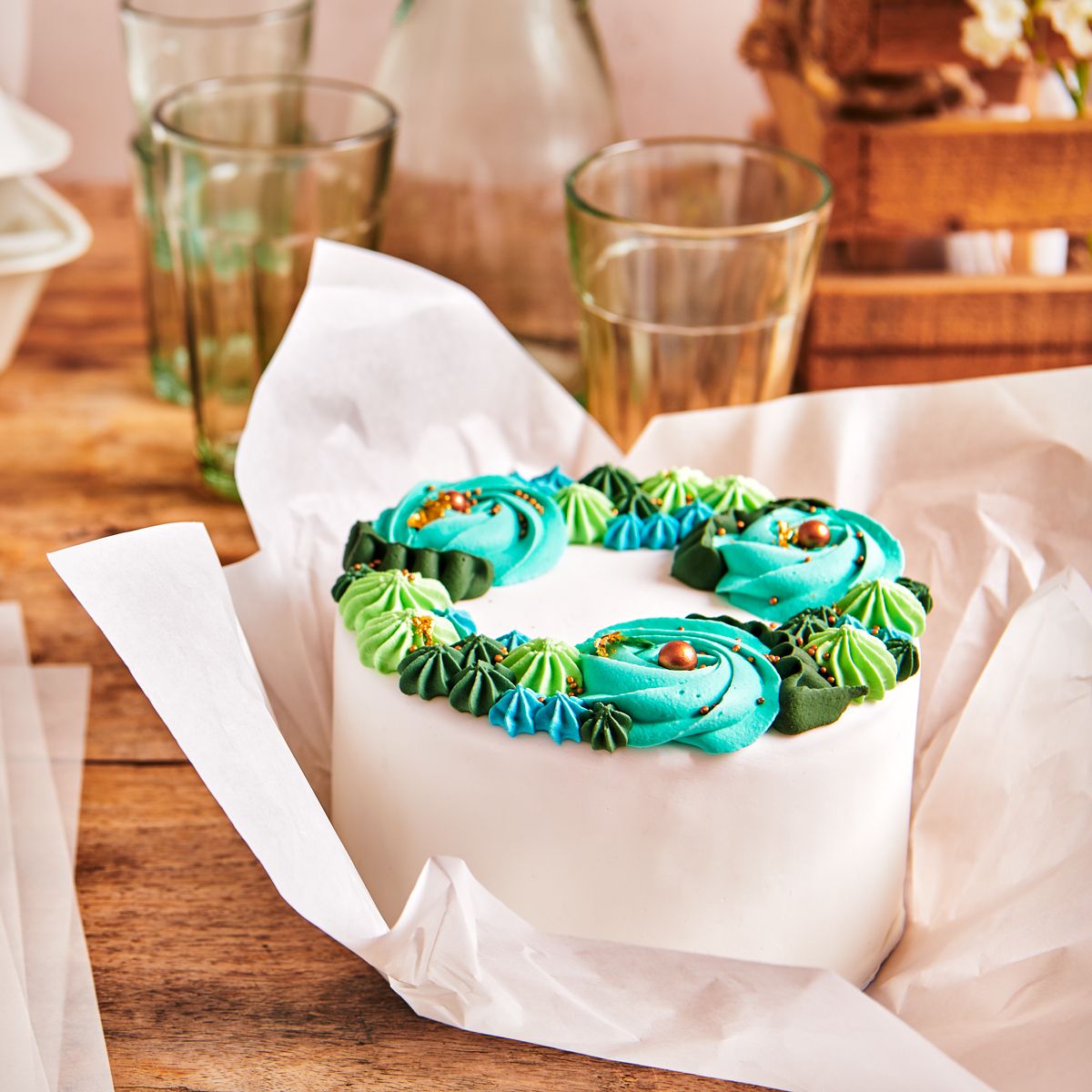 Pergamentpapier für Bentocakes 30cm/50Stk.