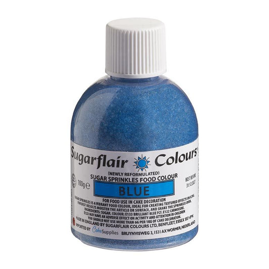 Sugarflair Glitzer Streusel - Blau 100gr.