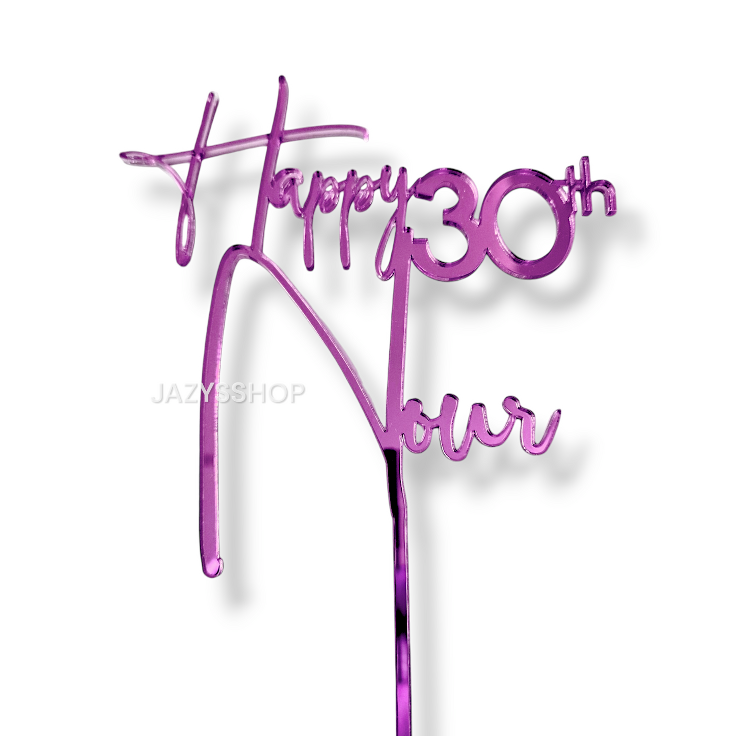 Personalisierbarer Topper "Happy Name+Zahl"