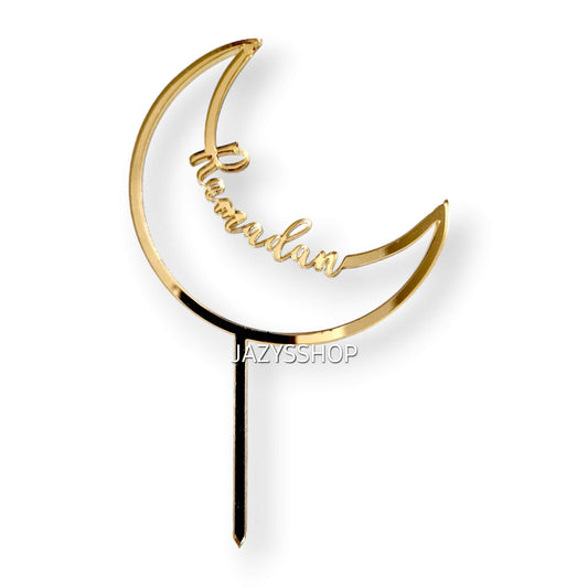Acryltopper Ramadan Mond Gold
