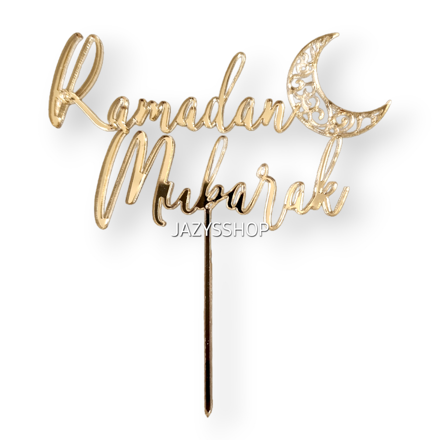 Acryltopper Ramadan Mubarak Gold