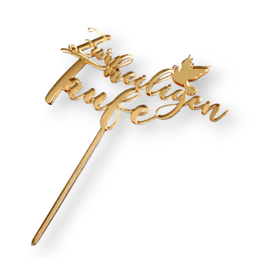 Acryltopper Zur heiligen Taufe mit Taube