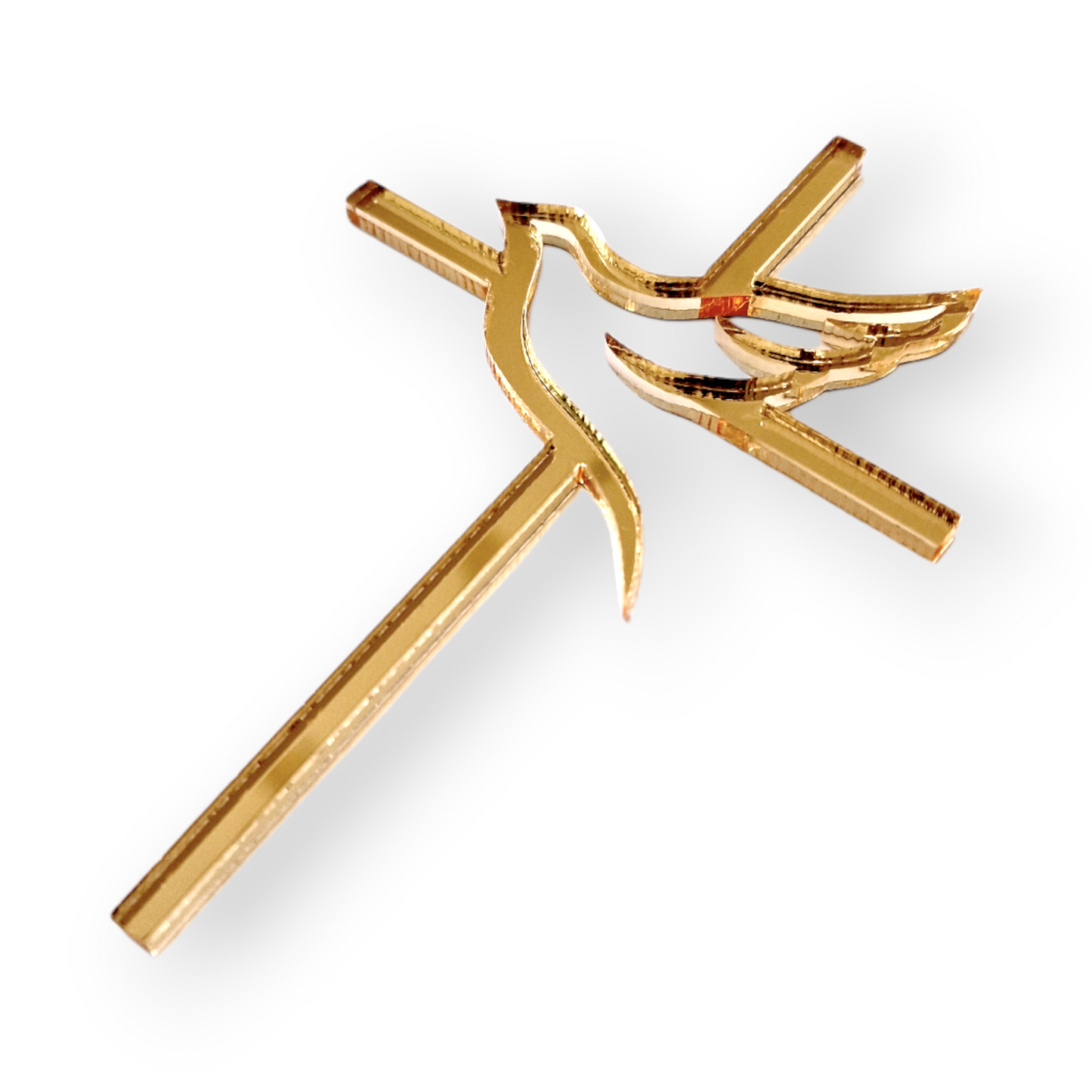 Acryl Charm Kreuz "Doveframe"
