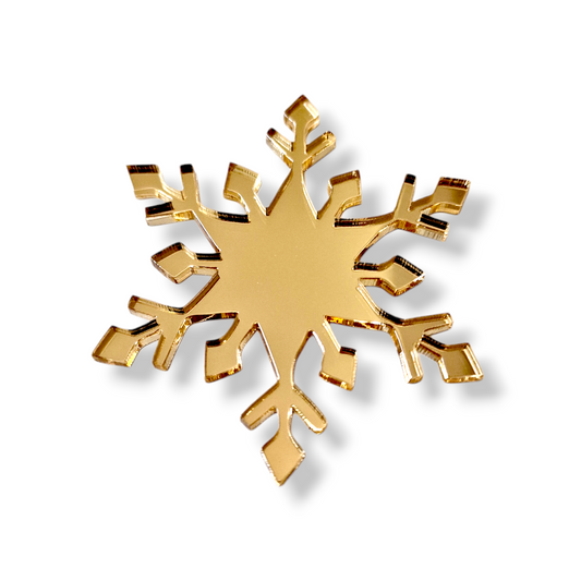 Mini Acryl Charm Schneeflocke