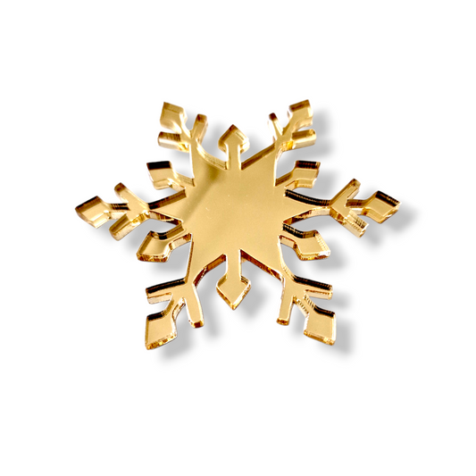 Mini Acryl Charm Schneeflocke