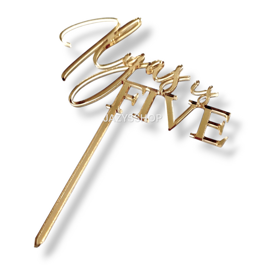 Individueller Caketopper "Ilyas is FIVE"