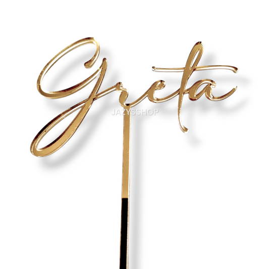 Individueller Namens-Caketopper "Modern"