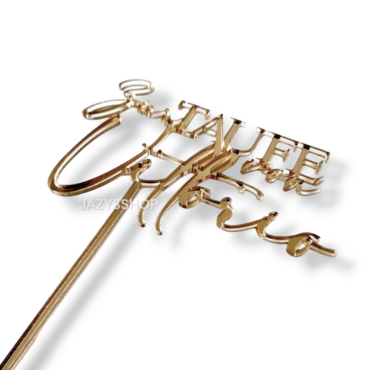 Individueller Caketopper "Zur Taufe von"