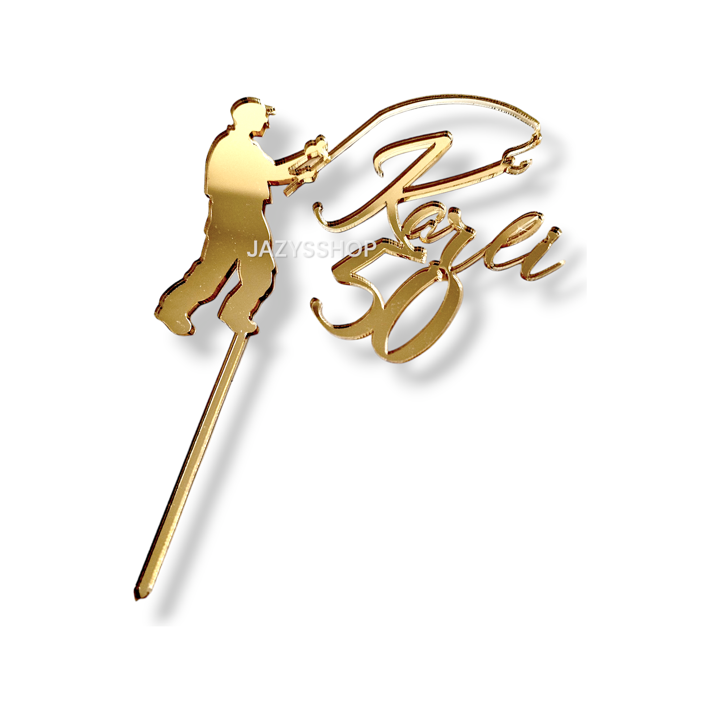 Individueller Acryltopper "Angler"