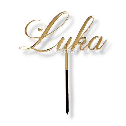 Individueller Namens-Caketopper "Fineline"
