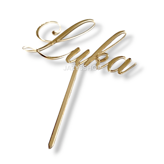 Individueller Namens-Caketopper "Fineline"
