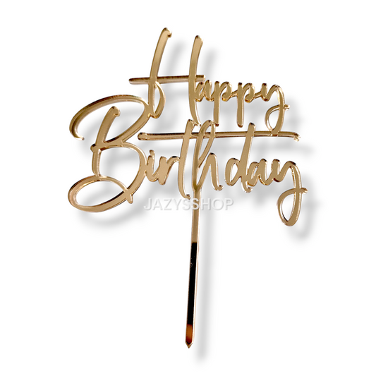 Happy Birthday Caketopper Modern
