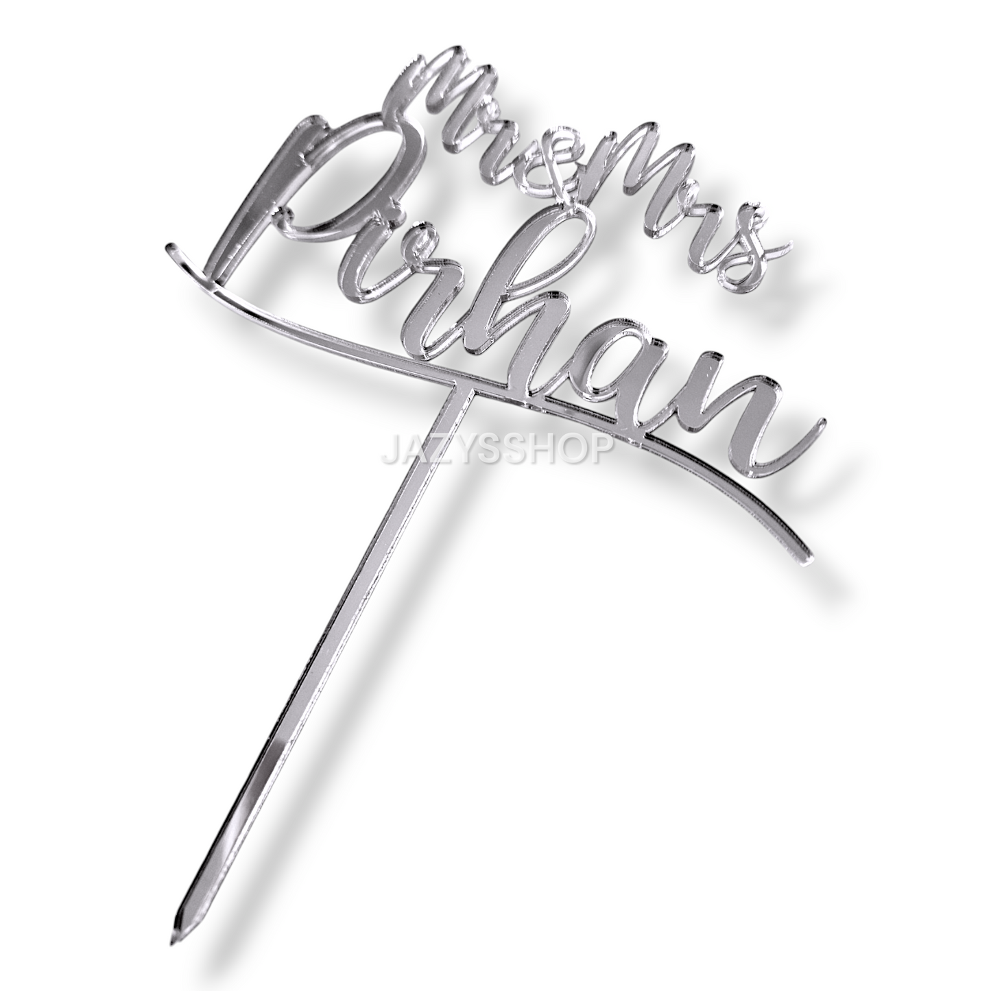 Individueller Acryltopper Wedding Mr&Mrs+Name