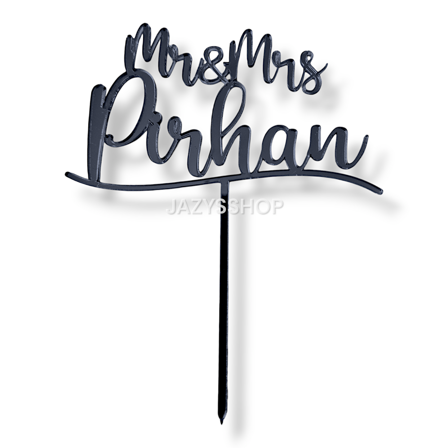 Individueller Acryltopper Wedding Mr&Mrs+Name