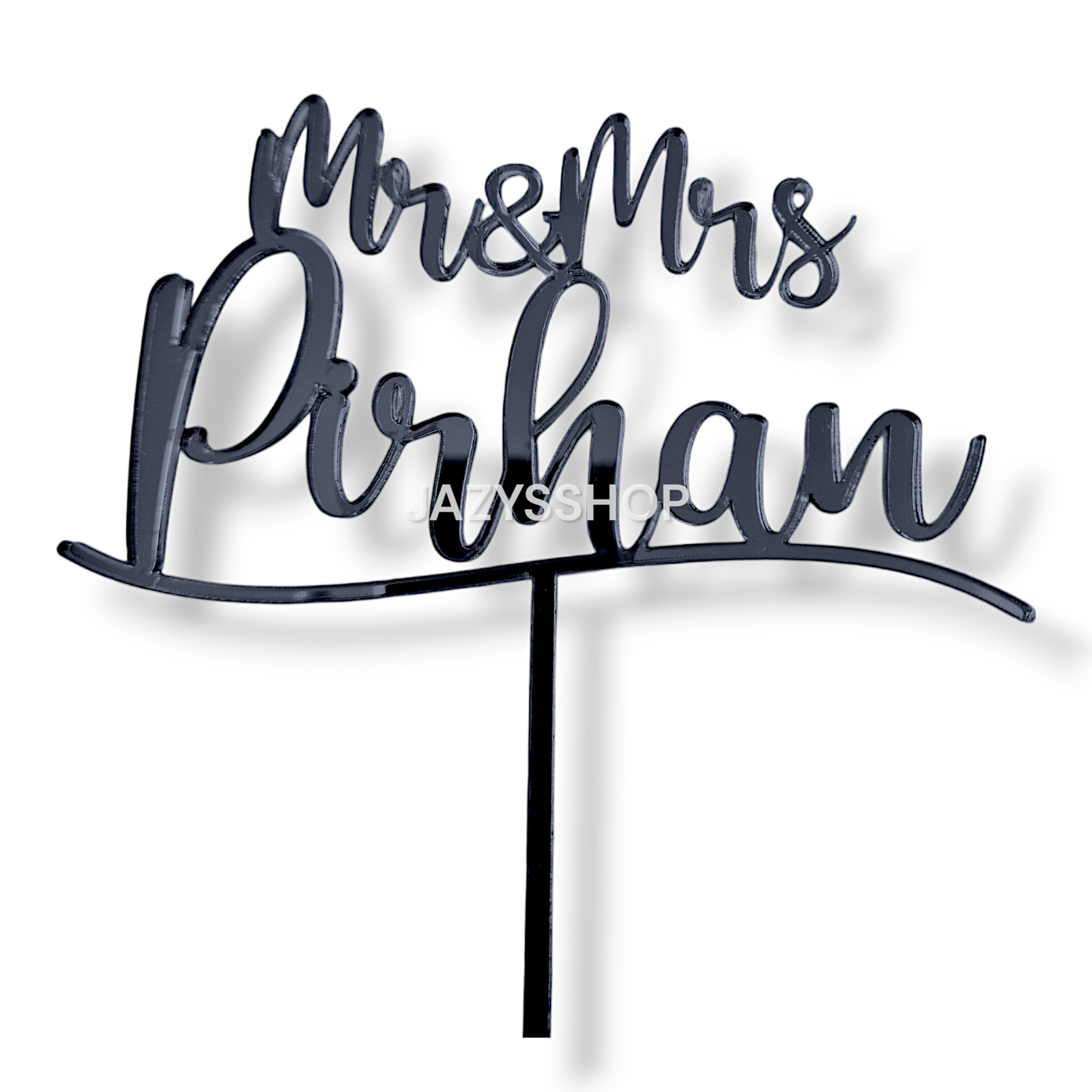Individueller Acryltopper Wedding Mr&Mrs+Name