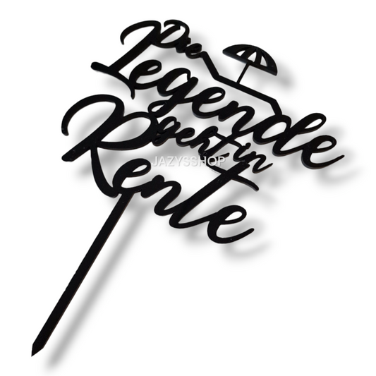 Acryltopper - Die Legende geht in Rente