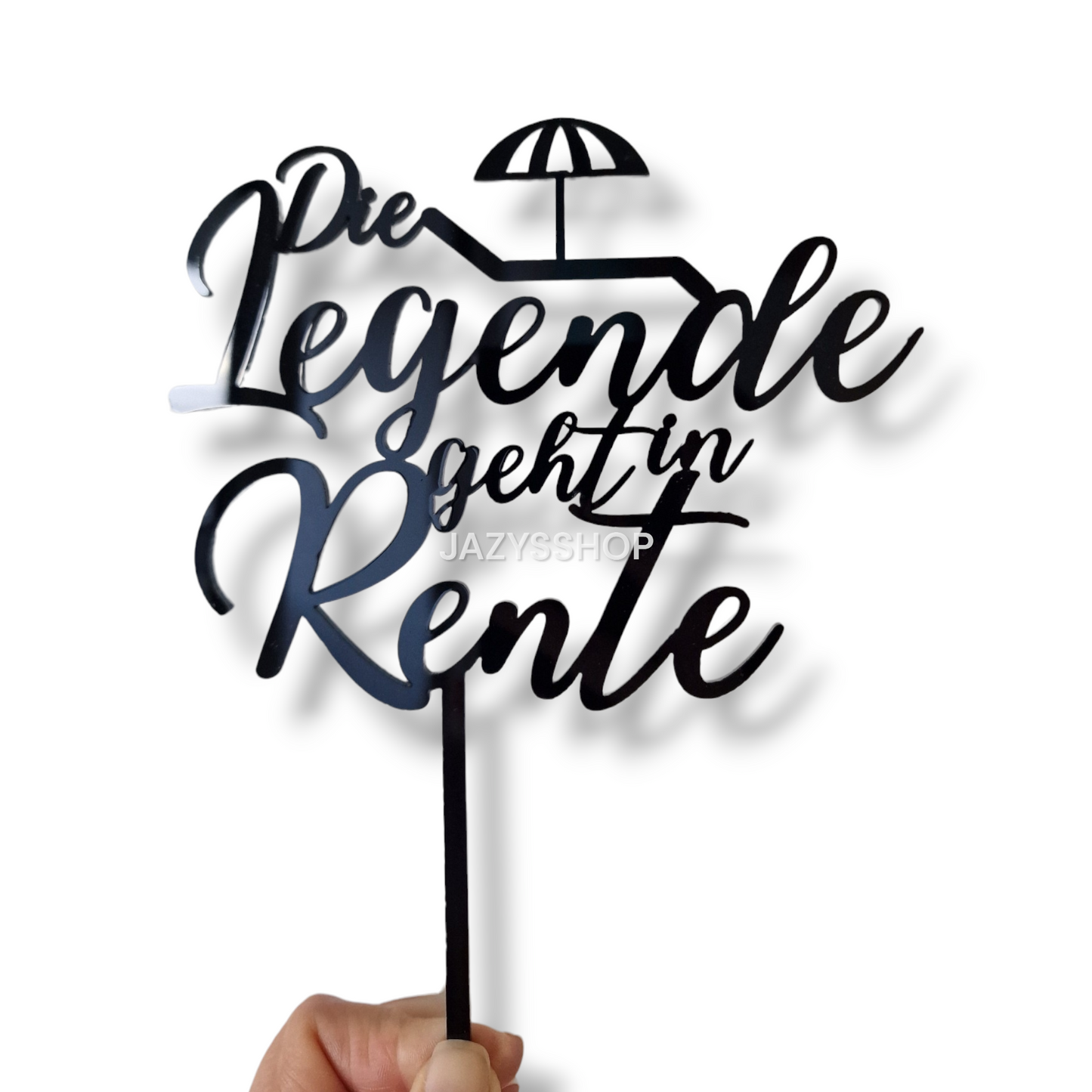 Acryltopper - Die Legende geht in Rente