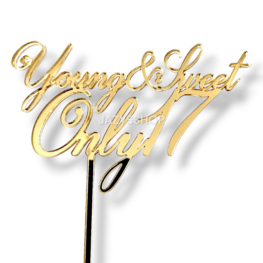 Personalisierbarer Topper "Young&Sweet"