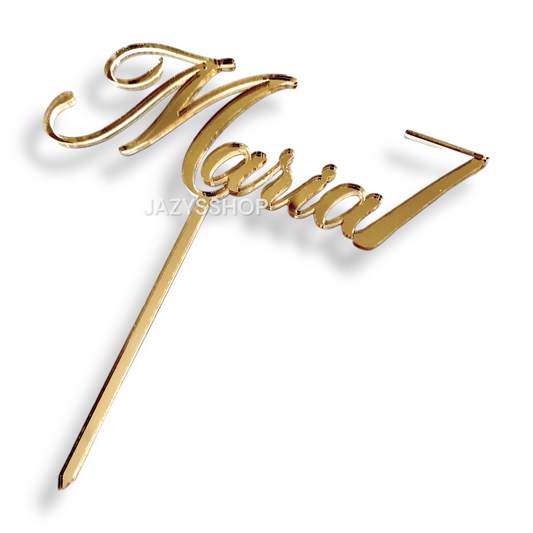 Individueller Namens-Caketopper Zahlkombi