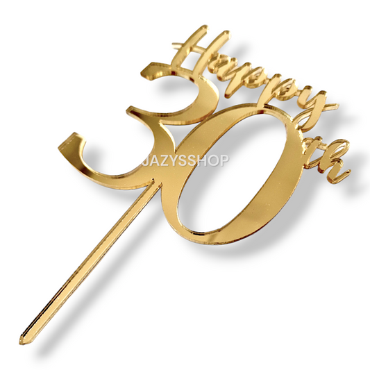 Wunschzahl Topper mit "Happy"