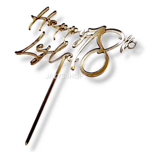 Personalisierbarer Topper Happy 18th