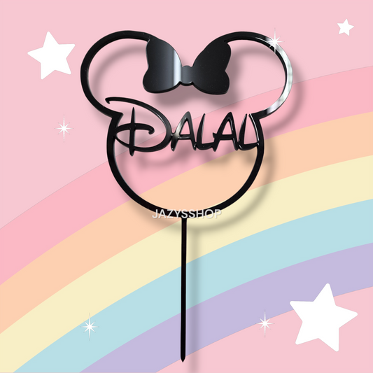 Individueller Acryltopper "Minnie-Frame"