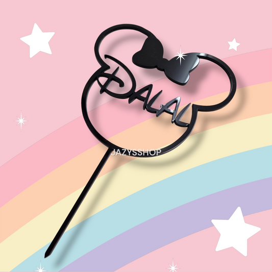 Individueller Acryltopper "Minnie-Frame"