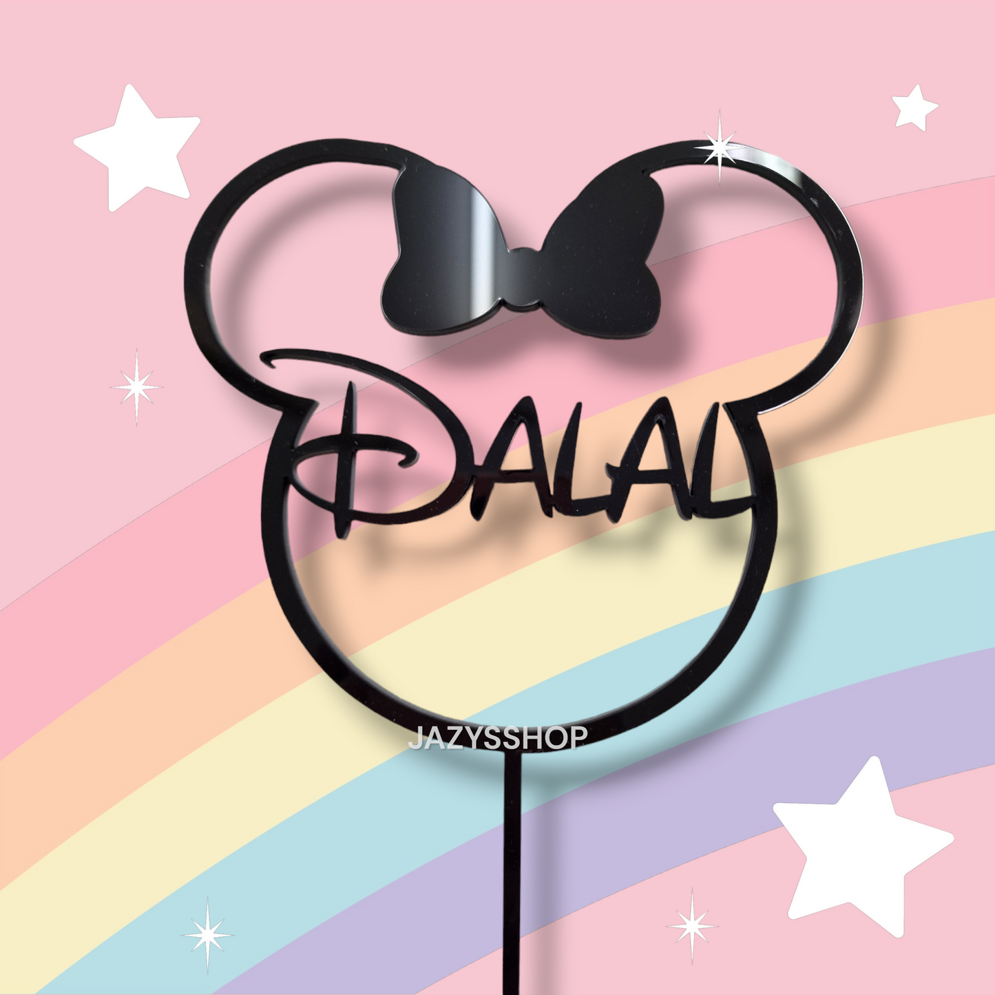Individueller Acryltopper "Minnie-Frame"