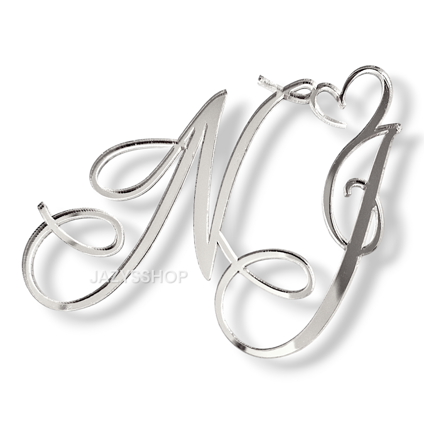 Initialen Charm Fantasy mit Herz