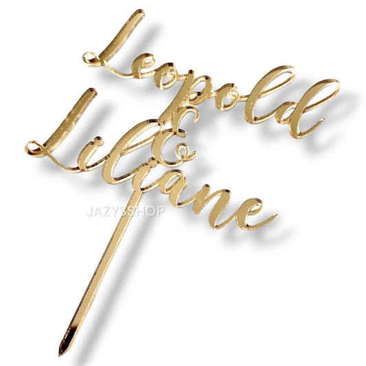 Individueller Hochzeitstopper Wedding Names Trendy