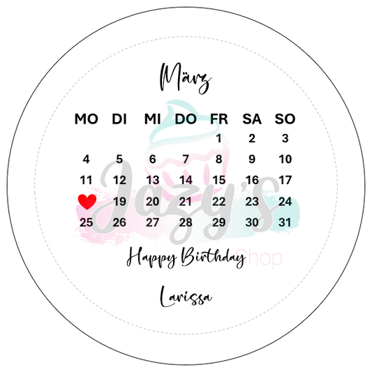 Essbarer Waferpaper Druck (BURN AWAY) PERSONALISIERBAR