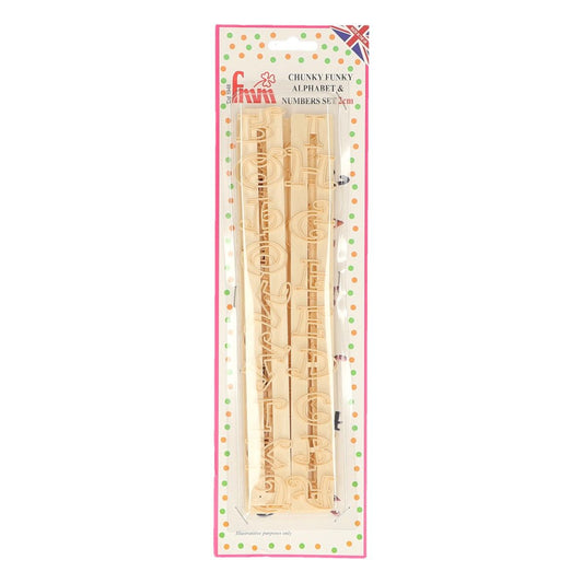FMM Chunky Funky Alphabet & Zahlen Leiste Großbuchstaben