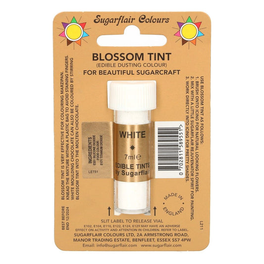 Sugarflair Puderfarbe matt - Weiß 7ml MHD 12/27