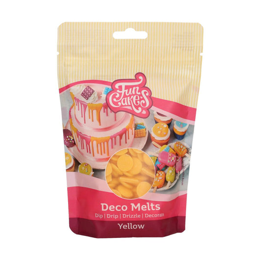 Funcakes Deko Melts - Gelb 250 gr. MHD 02/25